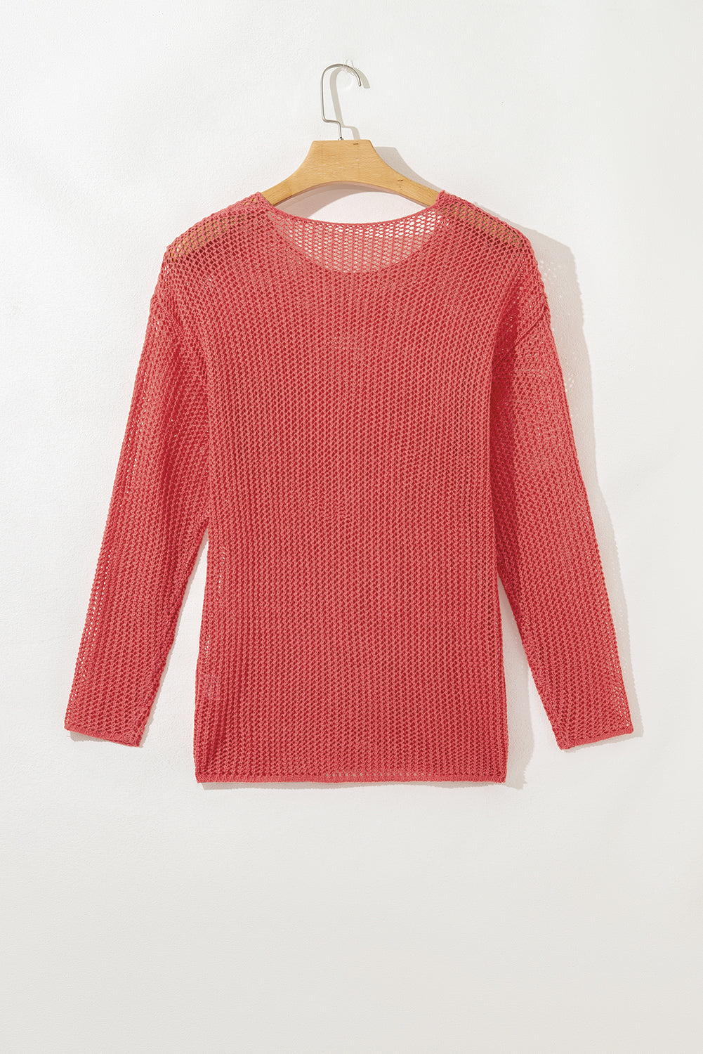 Black Crochet Hollow-out Jumper Top Sweater