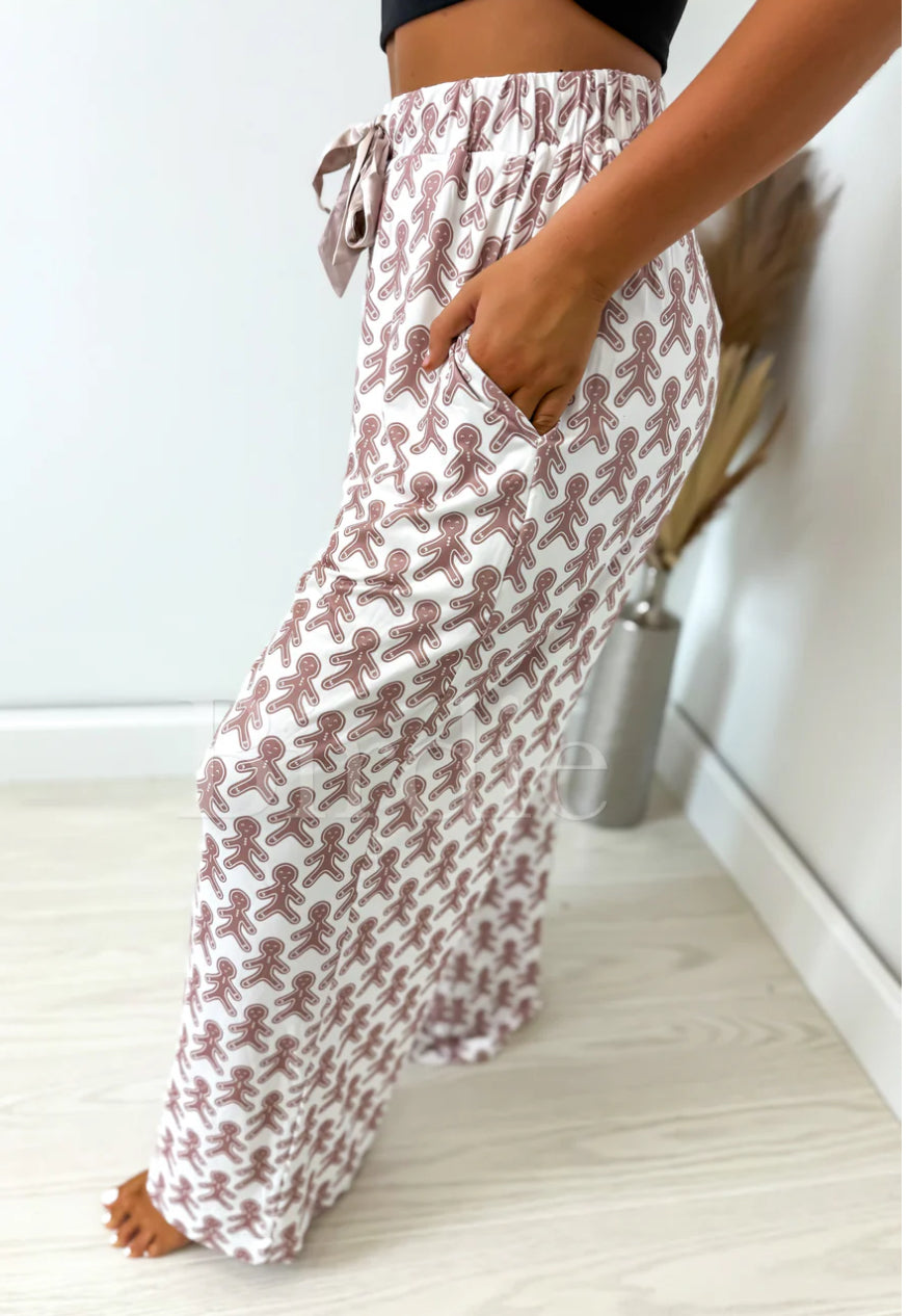 BIRDIE PREORDER Gingercream Dreams Pajama Pants with Satin Bow