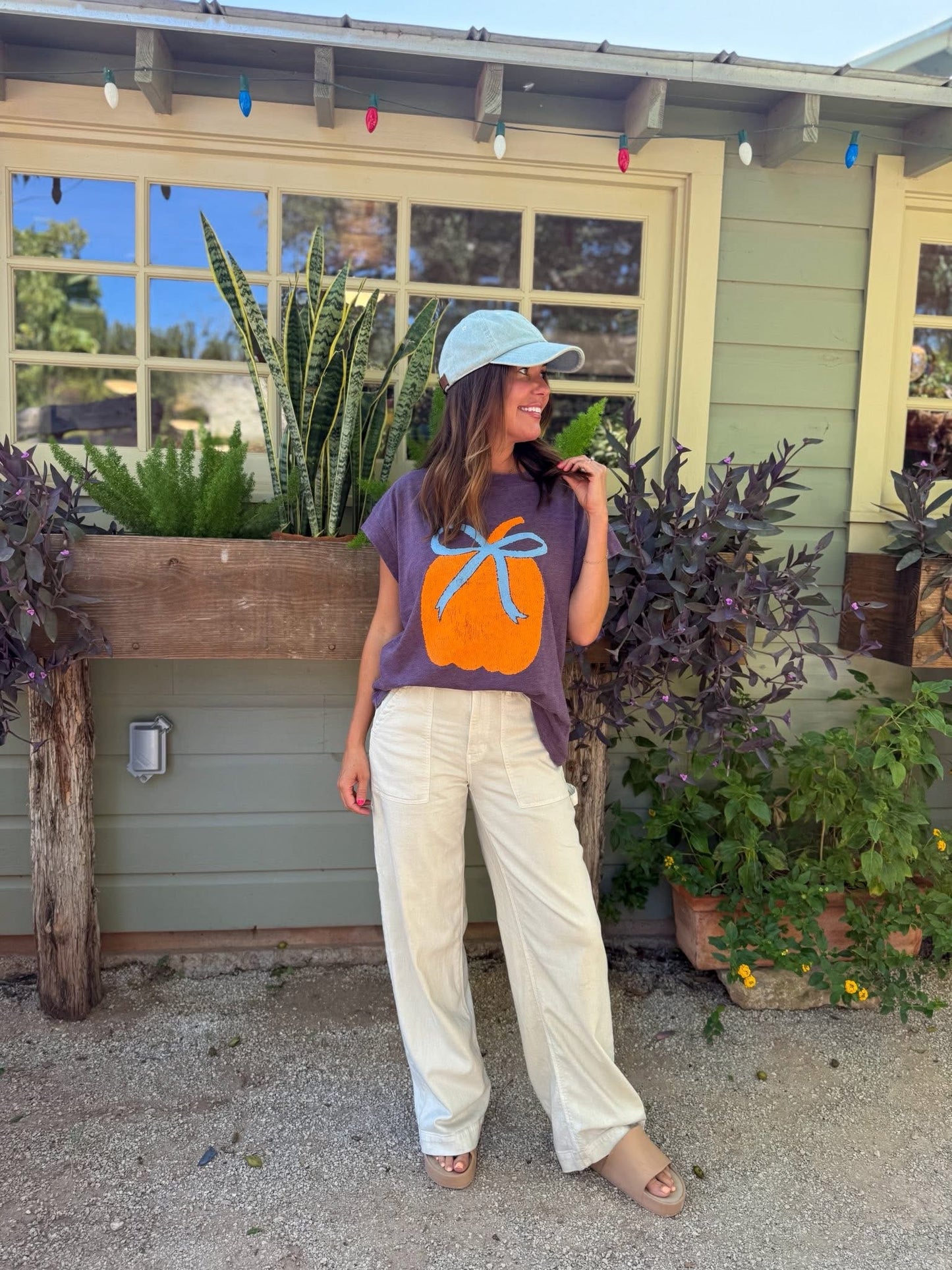 Pumpkin Bow Tee