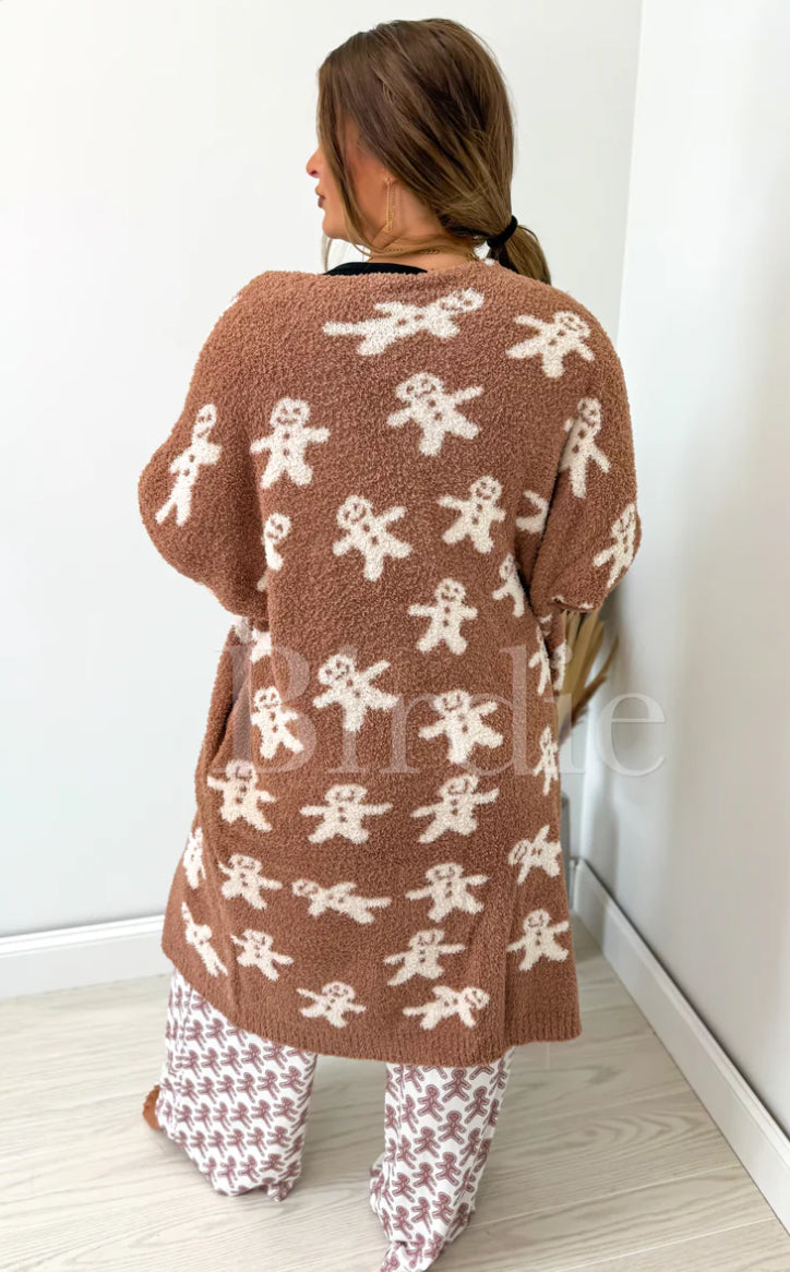 BIRDIE PREORDER Gingerbread Snuggle Reversible Cardigan
