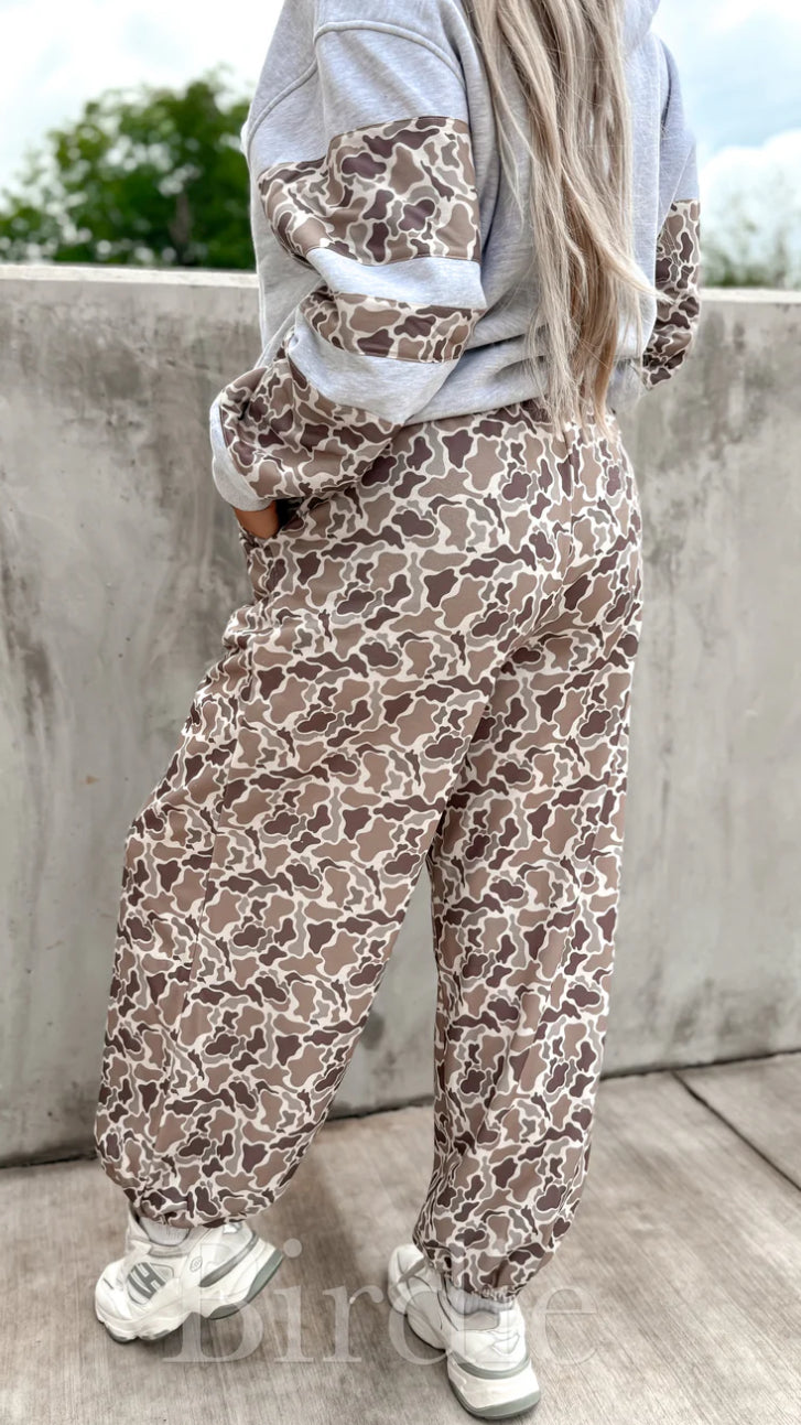 PREORDER 2ND CUT Birdie Duck Camo Cloud Joggers