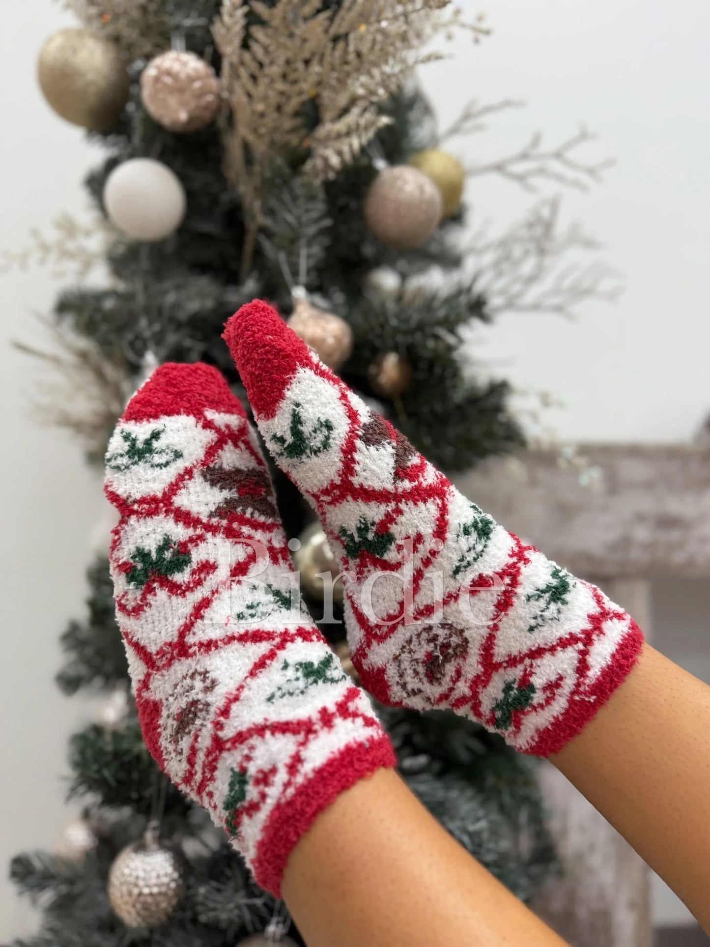 Holiday Fuzzy Socks