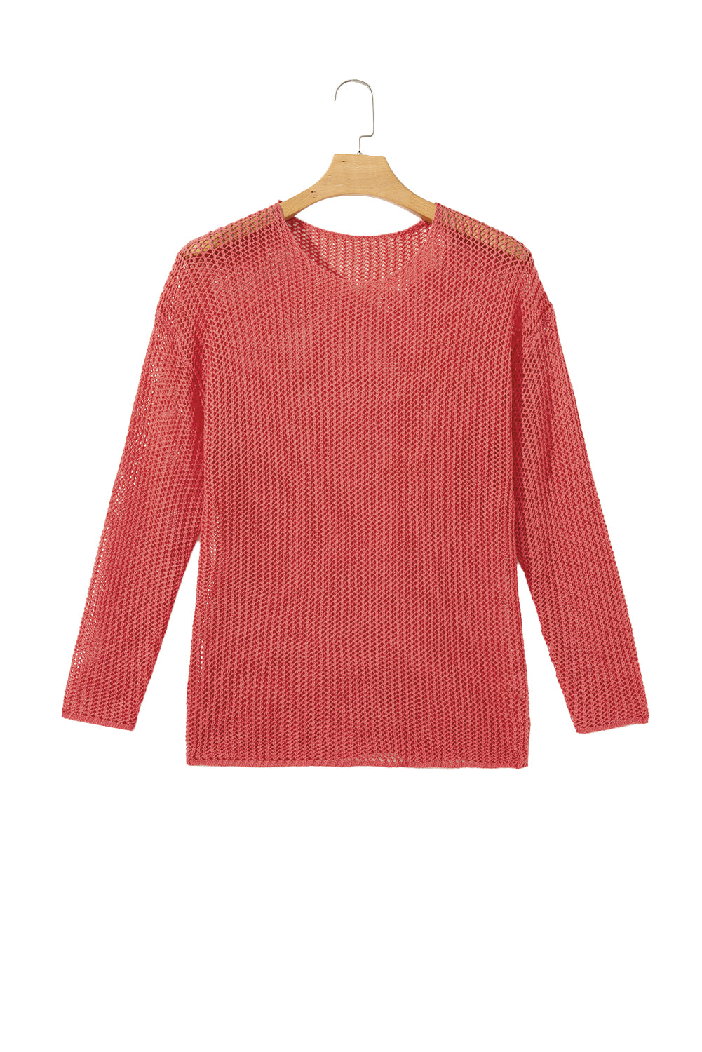 Black Crochet Hollow-out Jumper Top Sweater