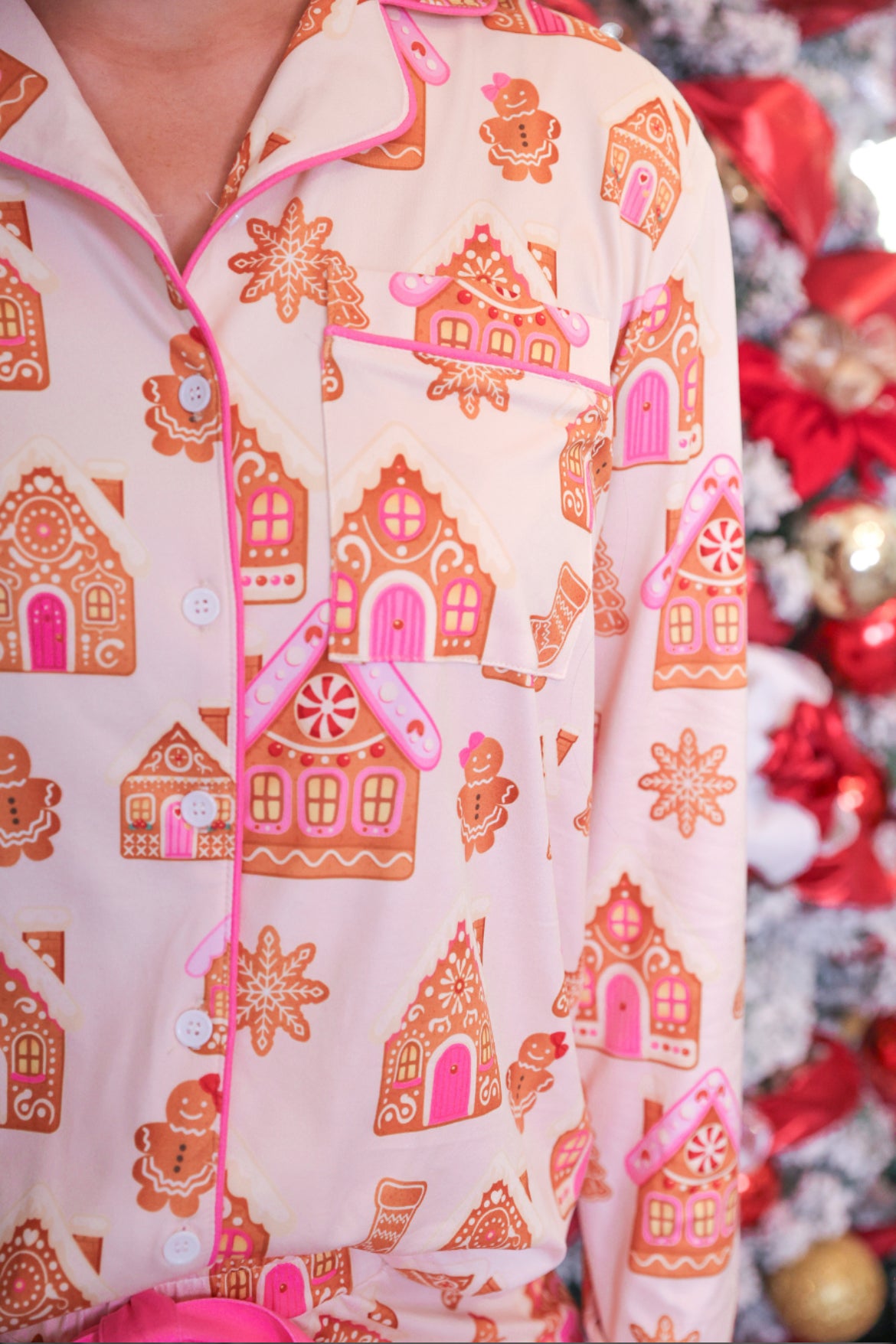 Jess Lea *Pre-Order* Gingerbread Wonderland Ruffle pj set