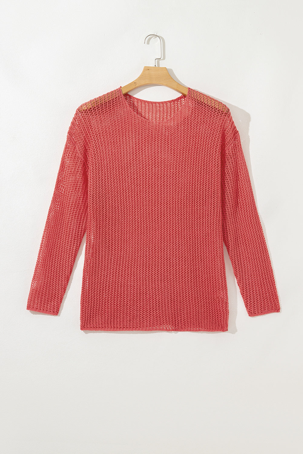 Black Crochet Hollow-out Jumper Top Sweater