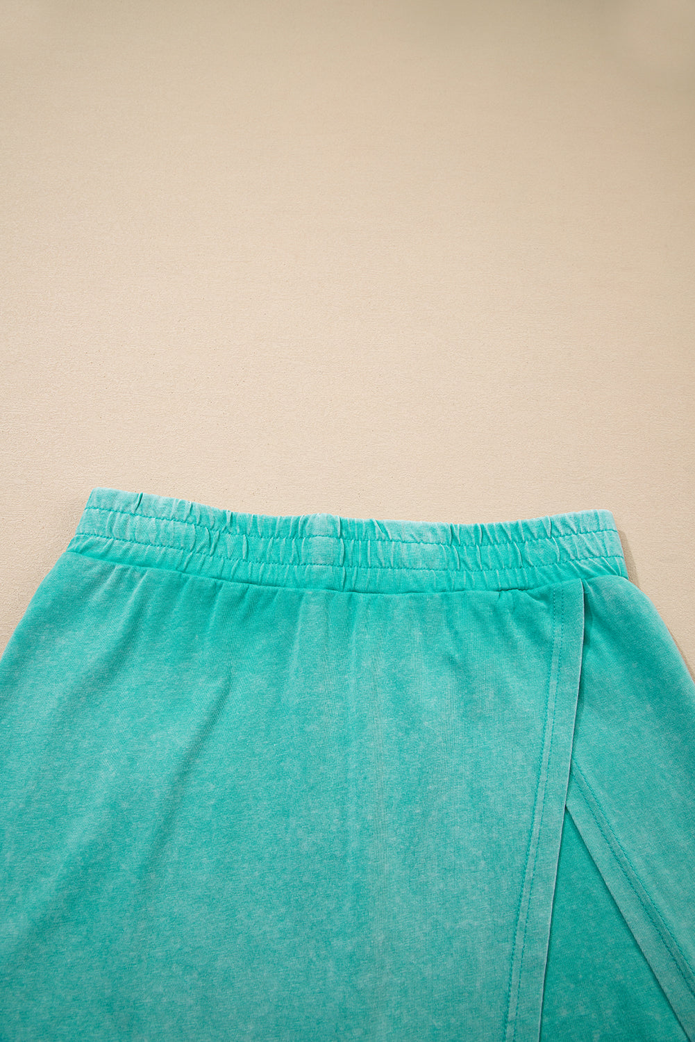 Phalaenopsis 2 Pieces Mineral Wash Cotton Tank Top Lined Split Skirt Set