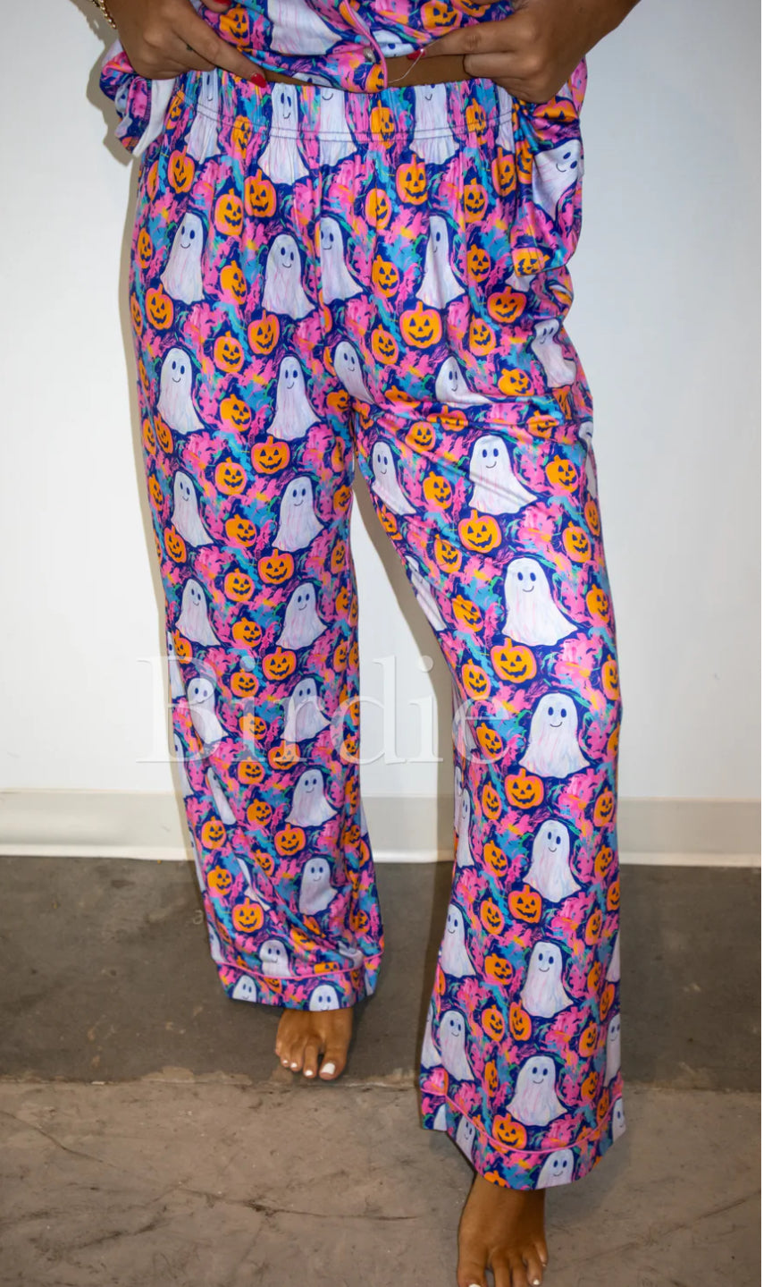 Purple Ghost PJ pants set