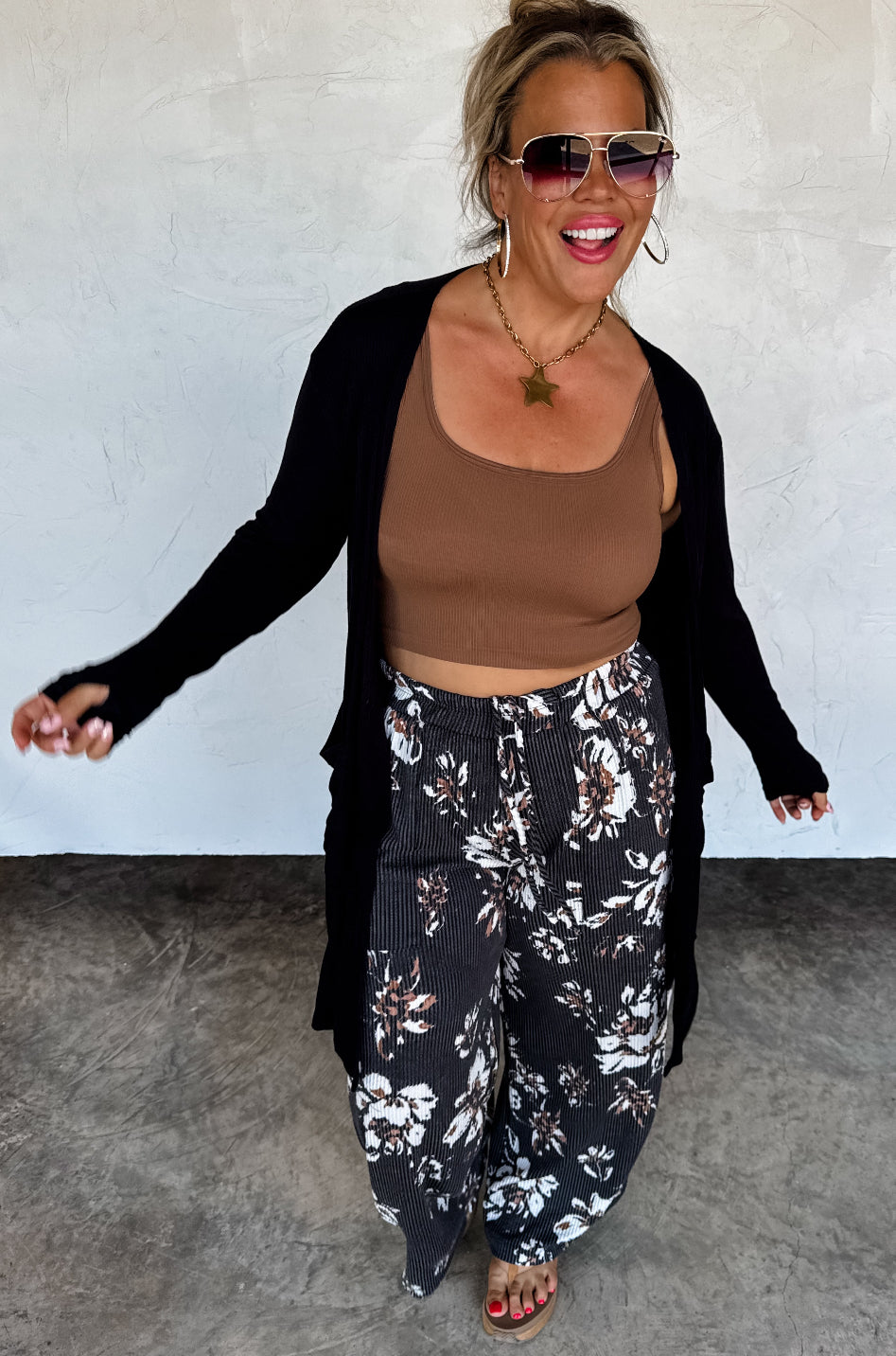 Haddie Floral Wide leg pants