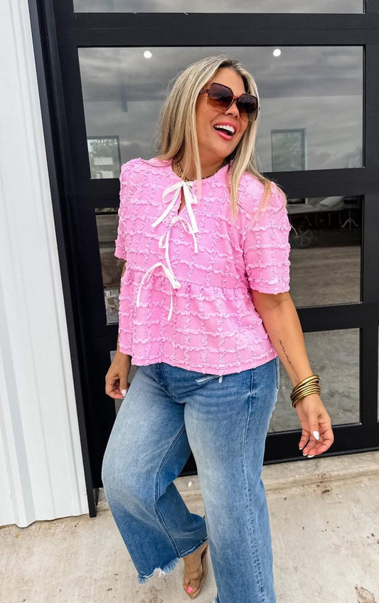 Gracie Bow Front Top by BLAKELEY