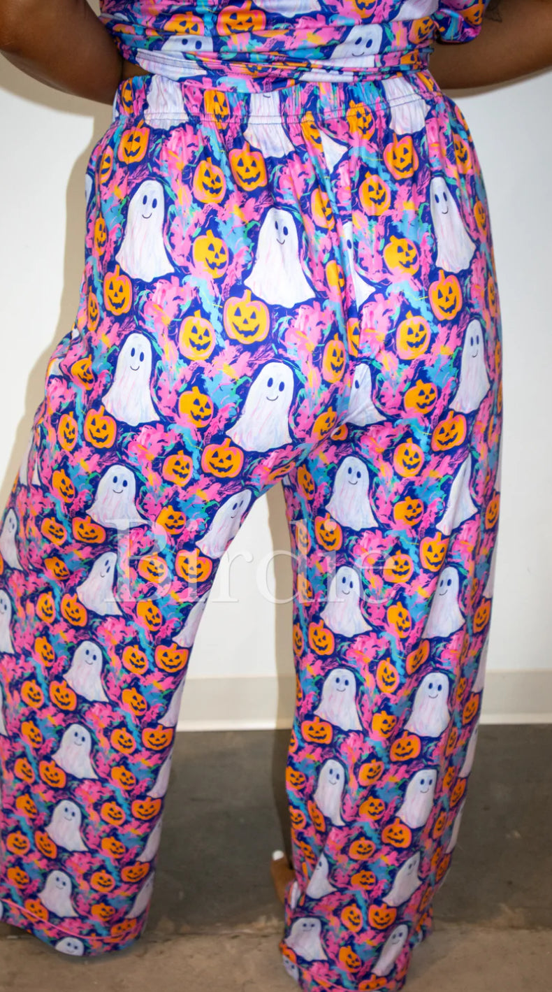 Purple Ghost PJ pants set