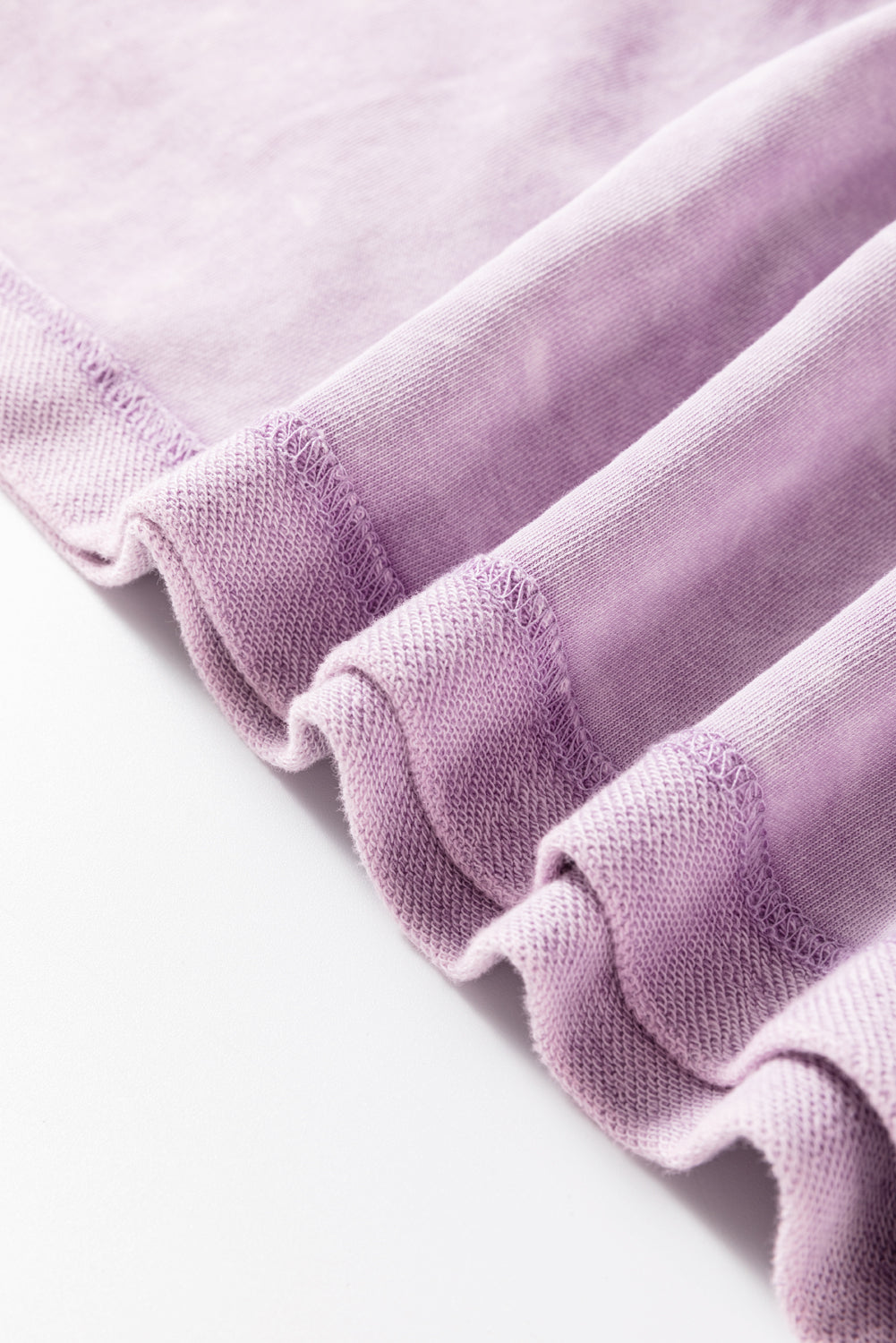 Strawberry Pink Mineral Wash Drop Sleeve Patchwork Plus Tee