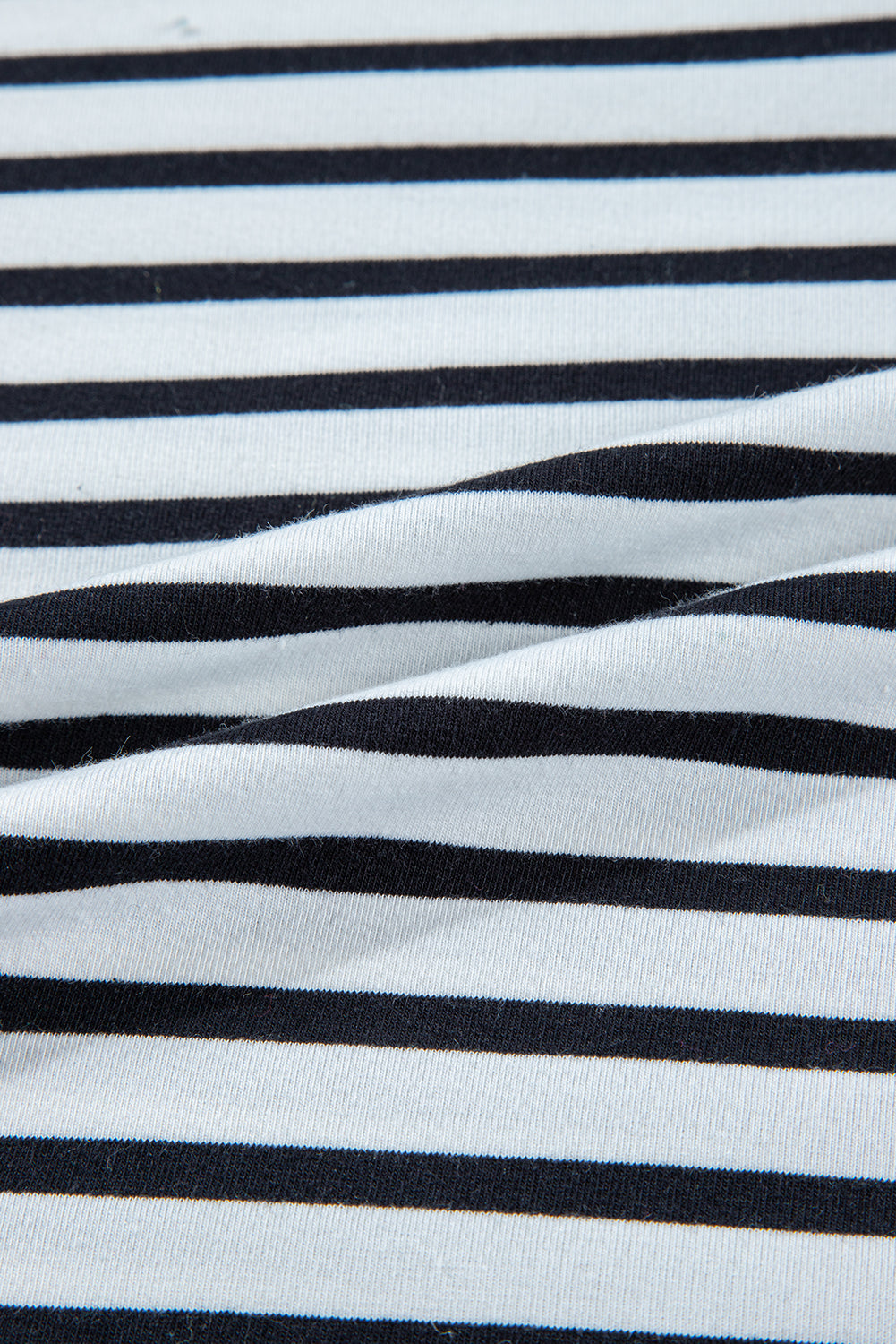 Pink Stripe Oversized Contrast Trim Exposed Seam High Low T Shirt
