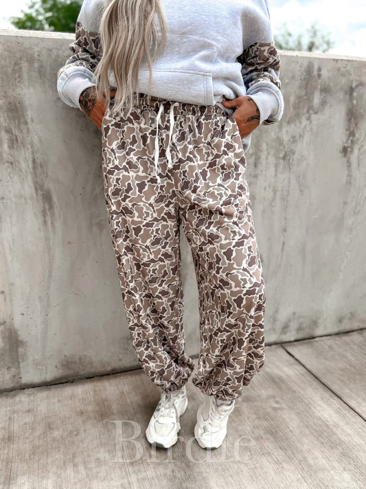 PREORDER 2ND CUT Birdie Duck Camo Cloud Joggers