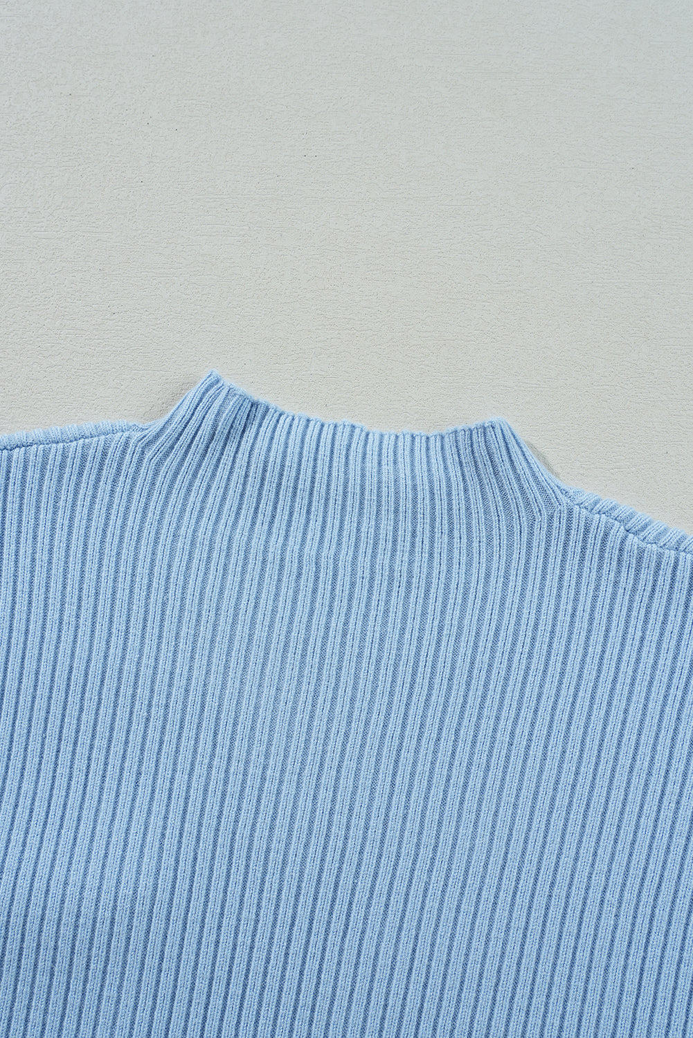 Black Patch Pocket Ribbed Knit Short Sleeve Sweater