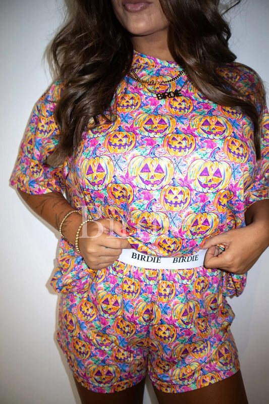 Pumpkin boxer short set