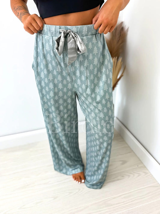 BIRDIE PREORDER Twinkle Tree Pajama Pants with Satin Bow