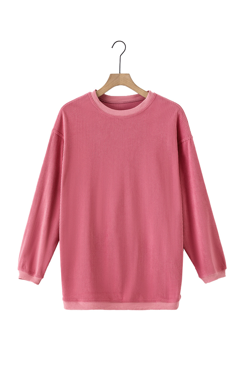 Ribbed Corduroy Oversized Sweatshirt