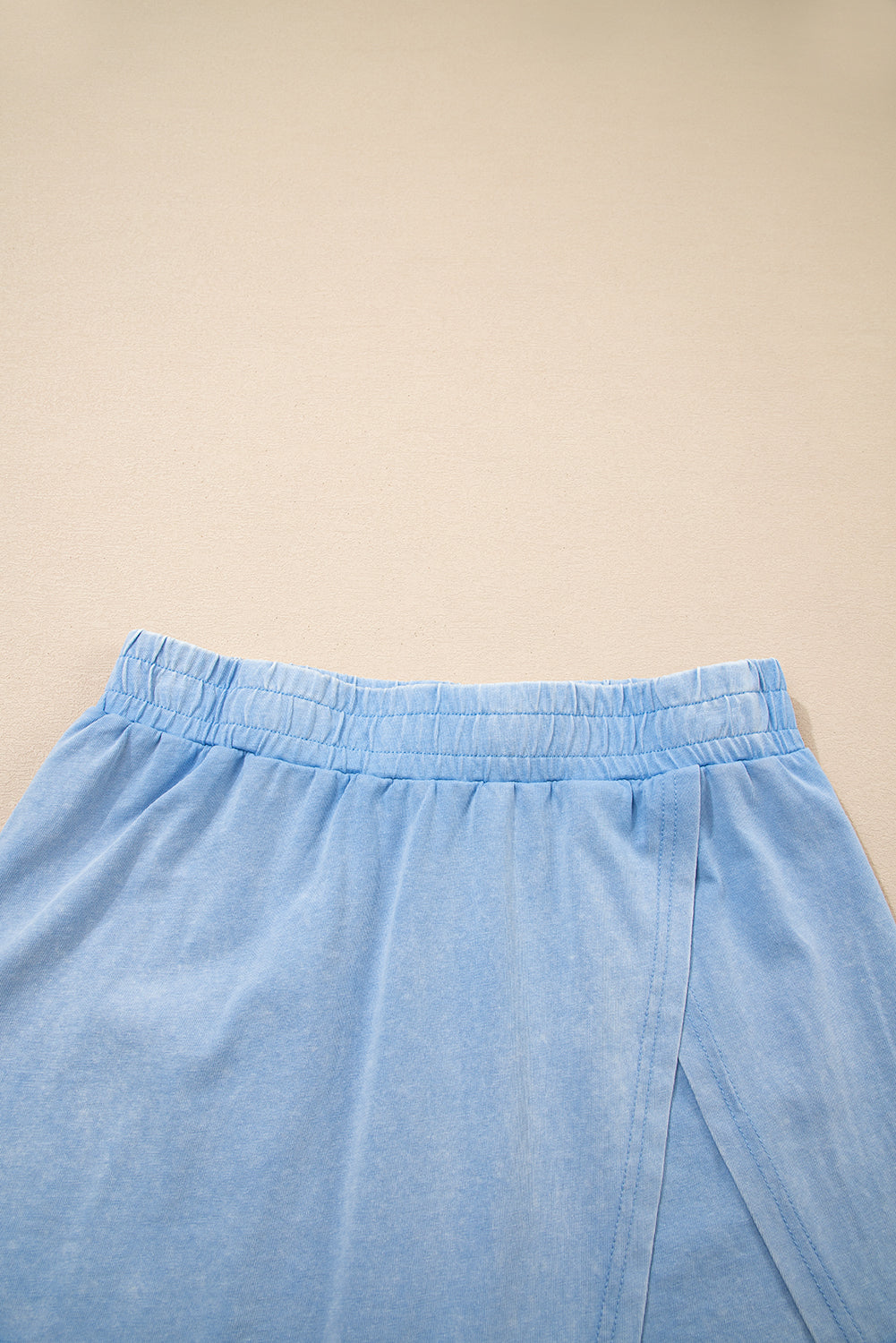 Phalaenopsis 2 Pieces Mineral Wash Cotton Tank Top Lined Split Skirt Set