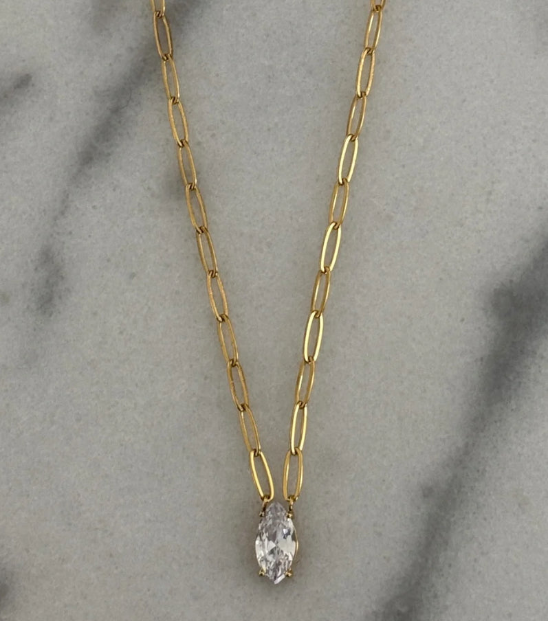 Gold & Diamond Pendant Necklace