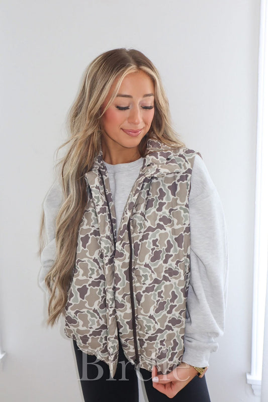 BIRDIE 5th CUT PREORDER Duck Camo Puffer Vest