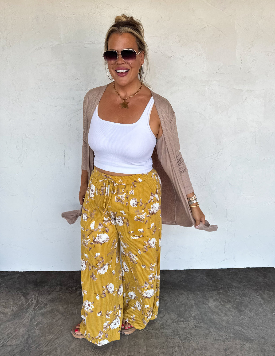Haddie Floral Wide leg pants