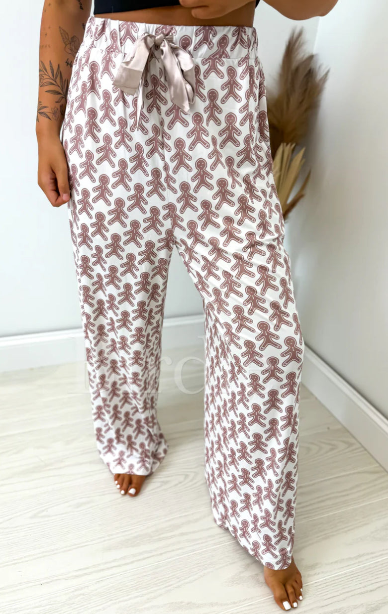BIRDIE PREORDER Gingercream Dreams Pajama Pants with Satin Bow