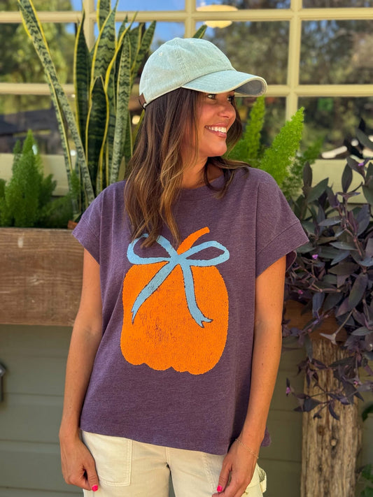 Pumpkin Bow Tee