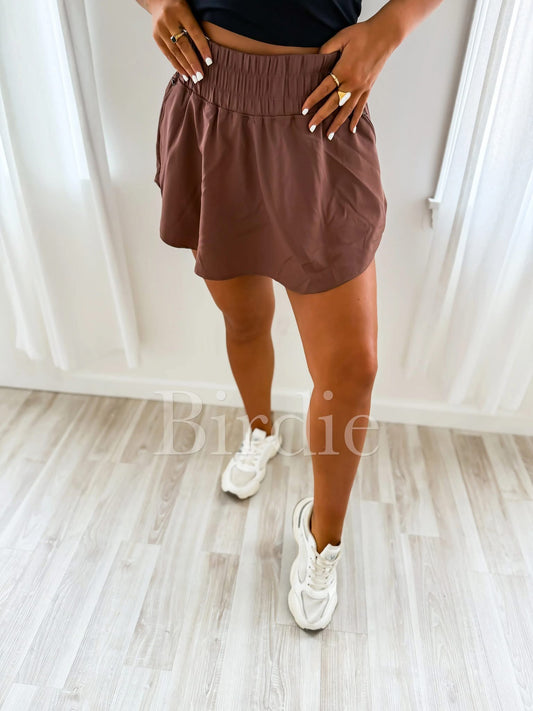 Powermove Active Skort in Chestnut