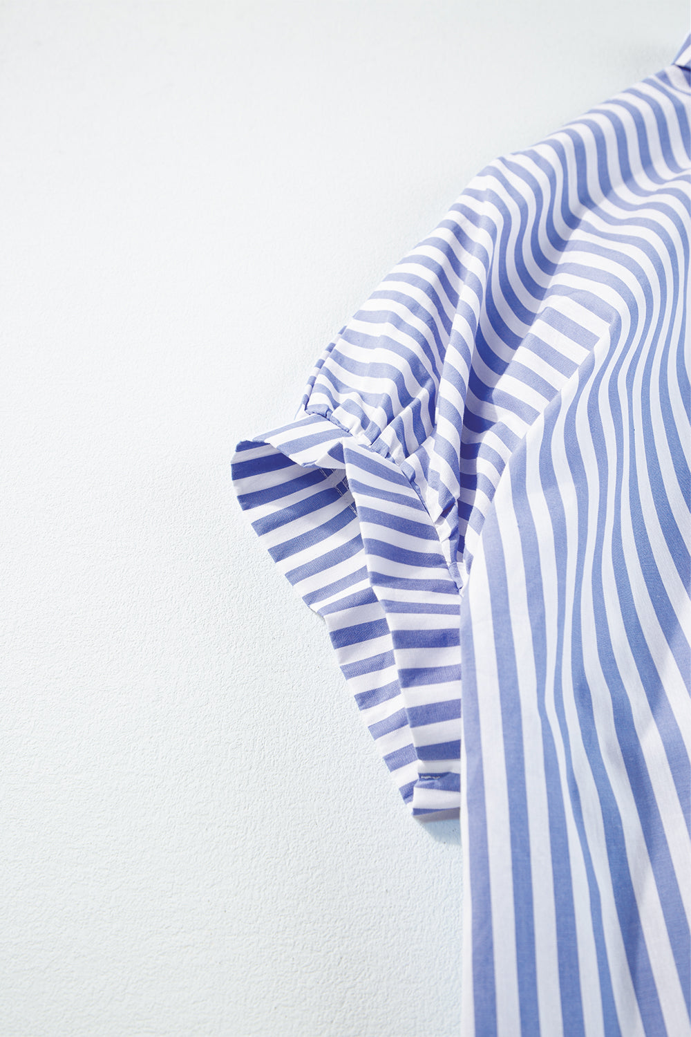 Pink Stripe Dolman Sleeve Oversize Shirt