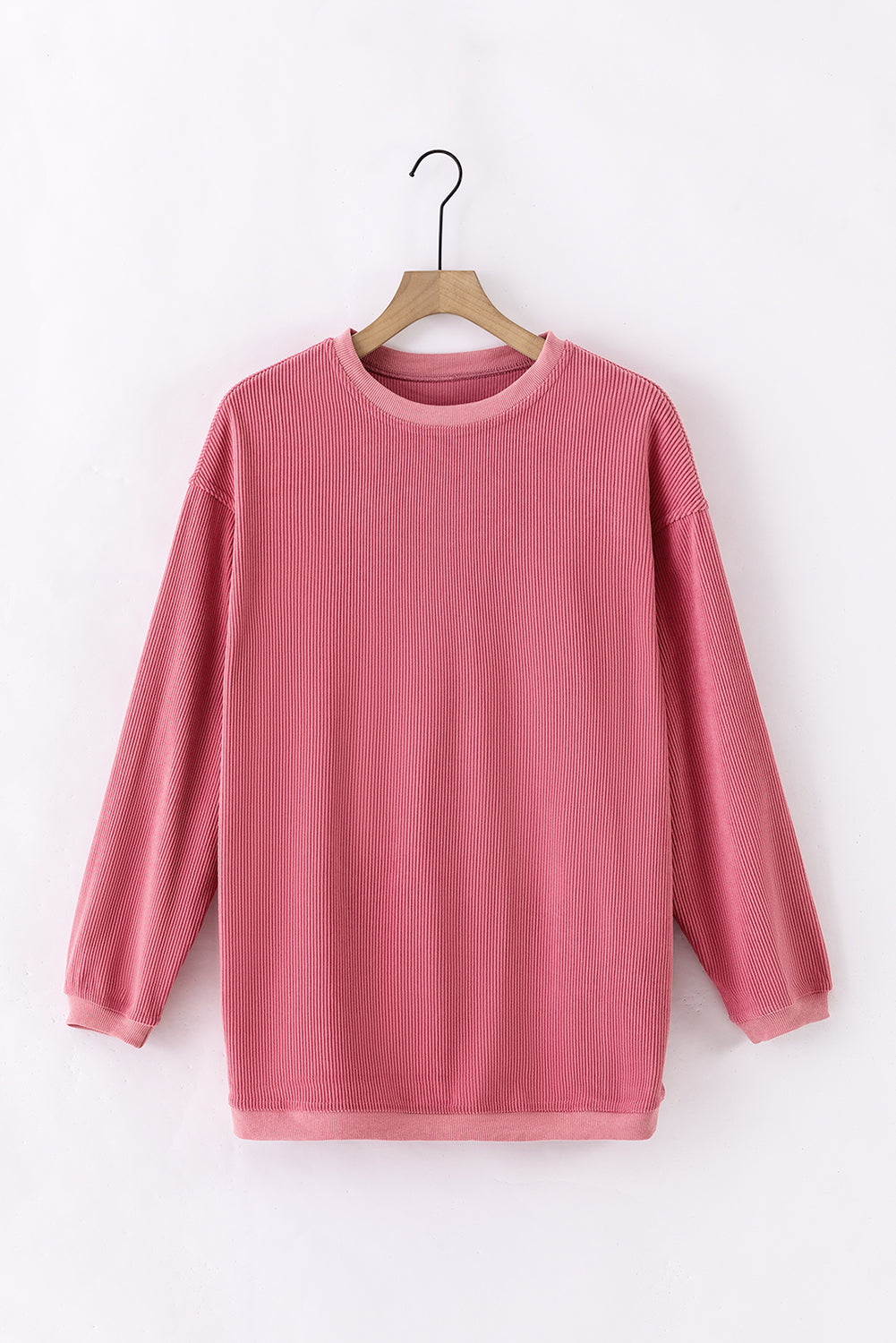 Ribbed Corduroy Oversized Sweatshirt