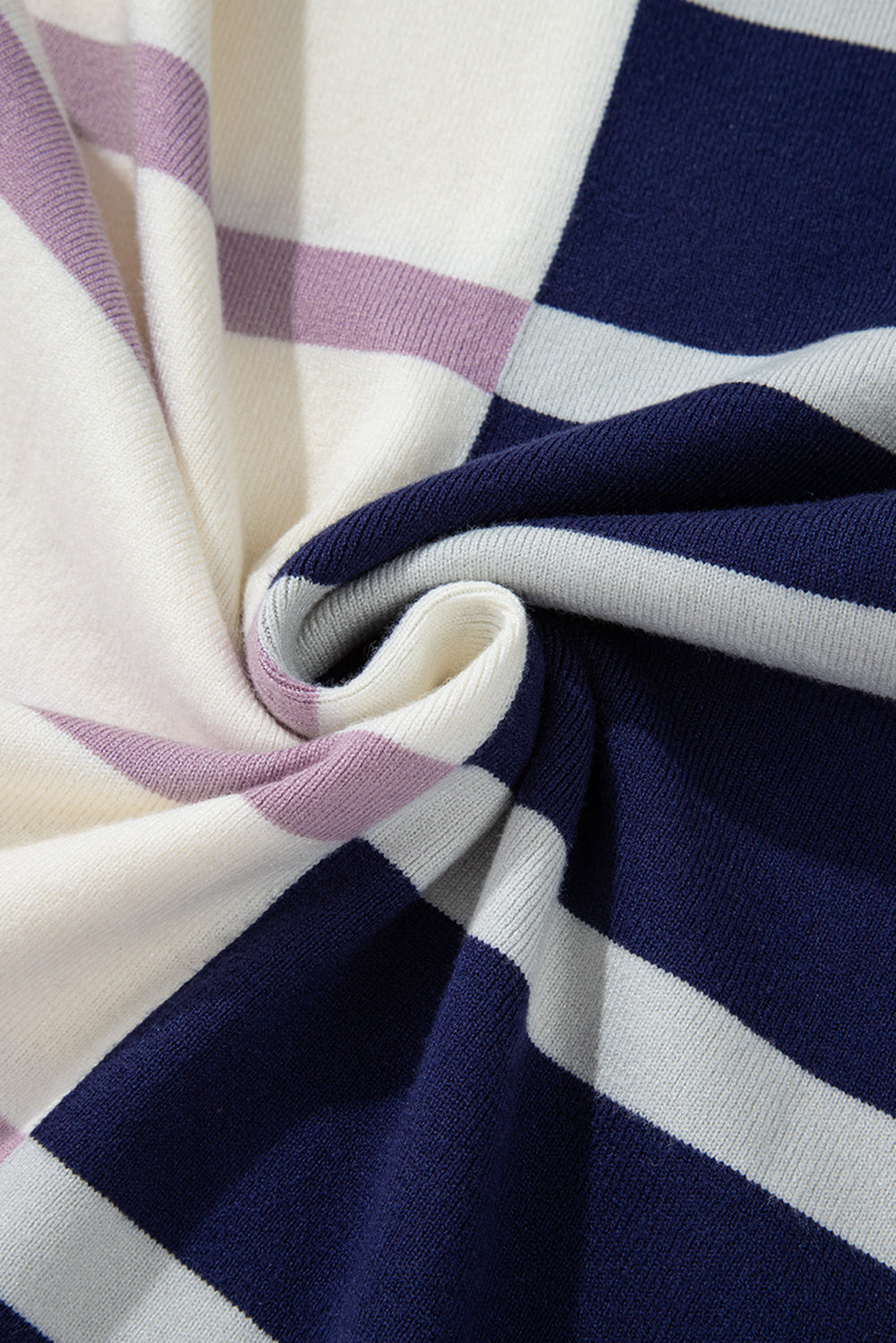 Light French Beige Colorblock Oversized Sweater